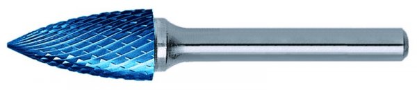 HM-Frässtifte, Spitzbogenform, Kombizahn, 12,0 mm Ø, TIALN besch.