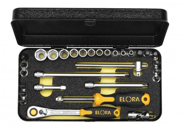 Steckschlüssel-Satz 1/4&quot;, 31-teilig 5/32&quot;-9/16&quot; AF, ELORA-1440-AU