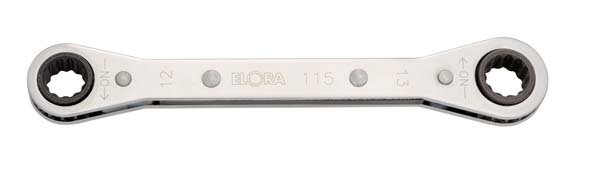 Ratschenringschlüssel, gerade, ELORA-115-8x9 mm