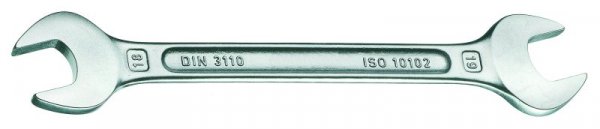 CV-Doppel-Gabelschlüssel, DIN 3110 16 / 18 mm SW