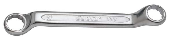 Doppelringschlüssel, extra kurz, ELORA-113-6x7 mm