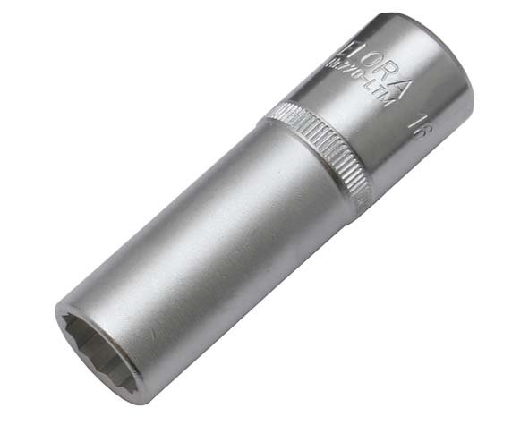 Steckschlüssel-Einsatz 1/2&quot;, extra tief, Sechskant, ELORA-771-LT 13 mm