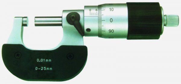 Präz.-Mikrometer, mit HM, 0-25 mm