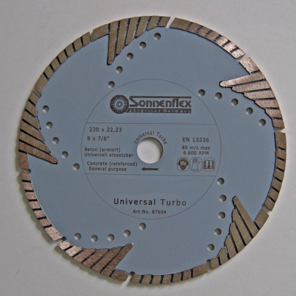 Hochl.-Diamant-Trennscheiben, 125 mm Ø Universal-Turbo