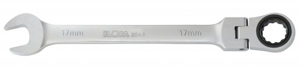 Maulschlüssel mit Gelenk-Ringratsche, ELORA-204-R 14 mm