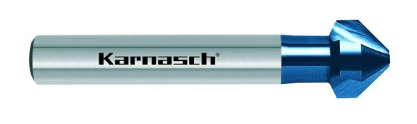 Hochl.-Kegelsenker DIN 335/C, 90°, HSS-Co-TIALN-beschichtet, 16,5 mm Ø, 3 Flächen-Schaft